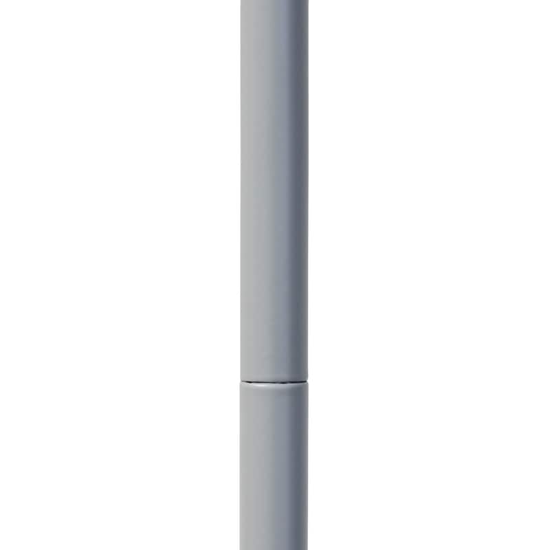 Metal Industrial Cage Floor Lamp with Curved Arm and Rotary Switch - 9.57 x 7.87 x 54.50 in. (L x W x H)