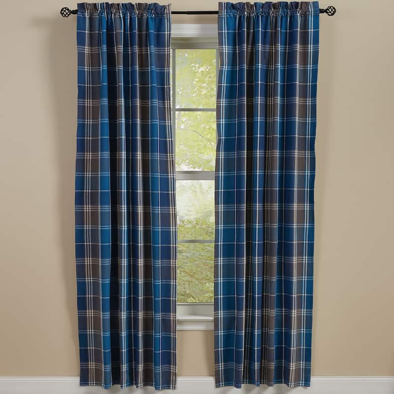 Park Designs Rainy Lake Lined Panels 72" x 84" - 72" X 84"