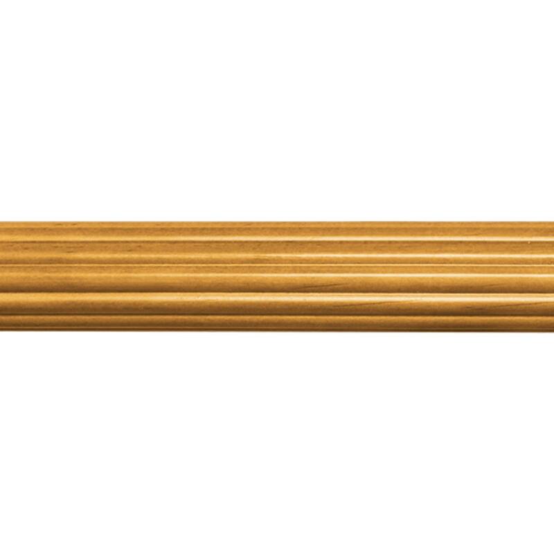 Mix & Match 1-3/8 in. dia. Wood Single Curtain Rod - 4FT(1x4FT) - Heritage Oak