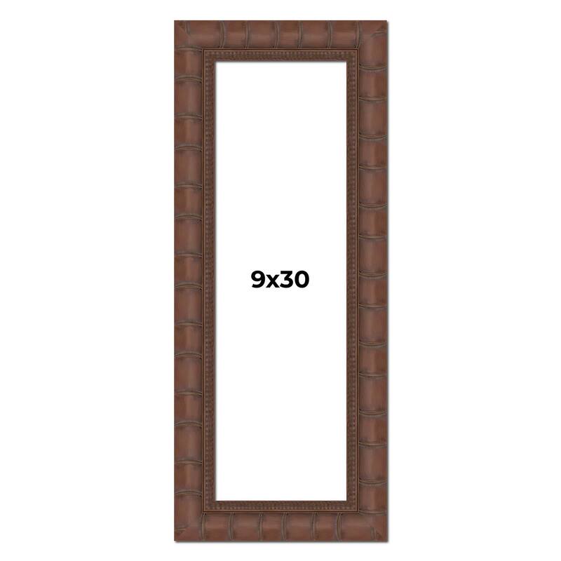 9x30 Frame Pewter Solid Wood Picture Frame Width 1.625 Inches | Interior Frame Depth 0.6875 Inches