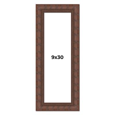 9x30 Frame Pewter Solid Wood Picture Frame Width 1.625 Inches | Interior Frame Depth 0.6875 Inches