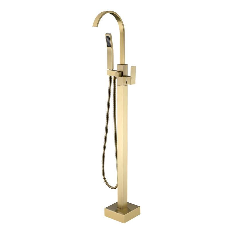 Single Handle Floor Mounted Clawfoot Tub Faucet - 8"48"