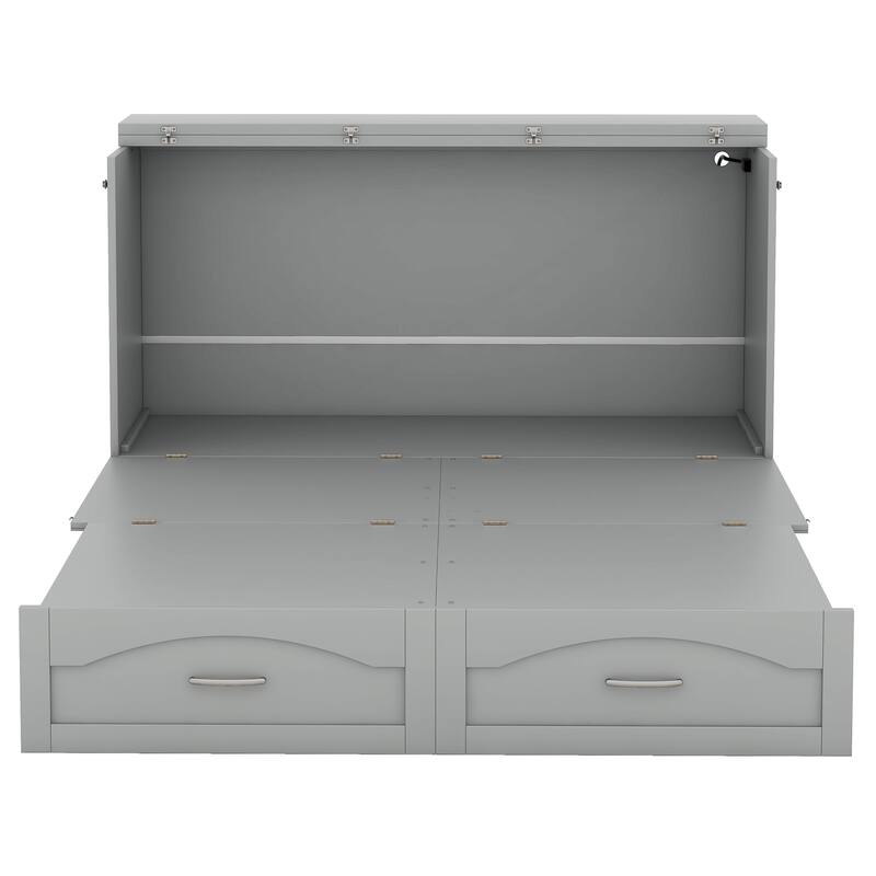 Space-Saving Industrial Murphy Bed Multi-Function Foldable Wall Bed