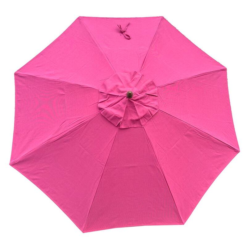 Tropishade 9' Mkt Umbrella, Sunbrella 58015 Volt Fuschia