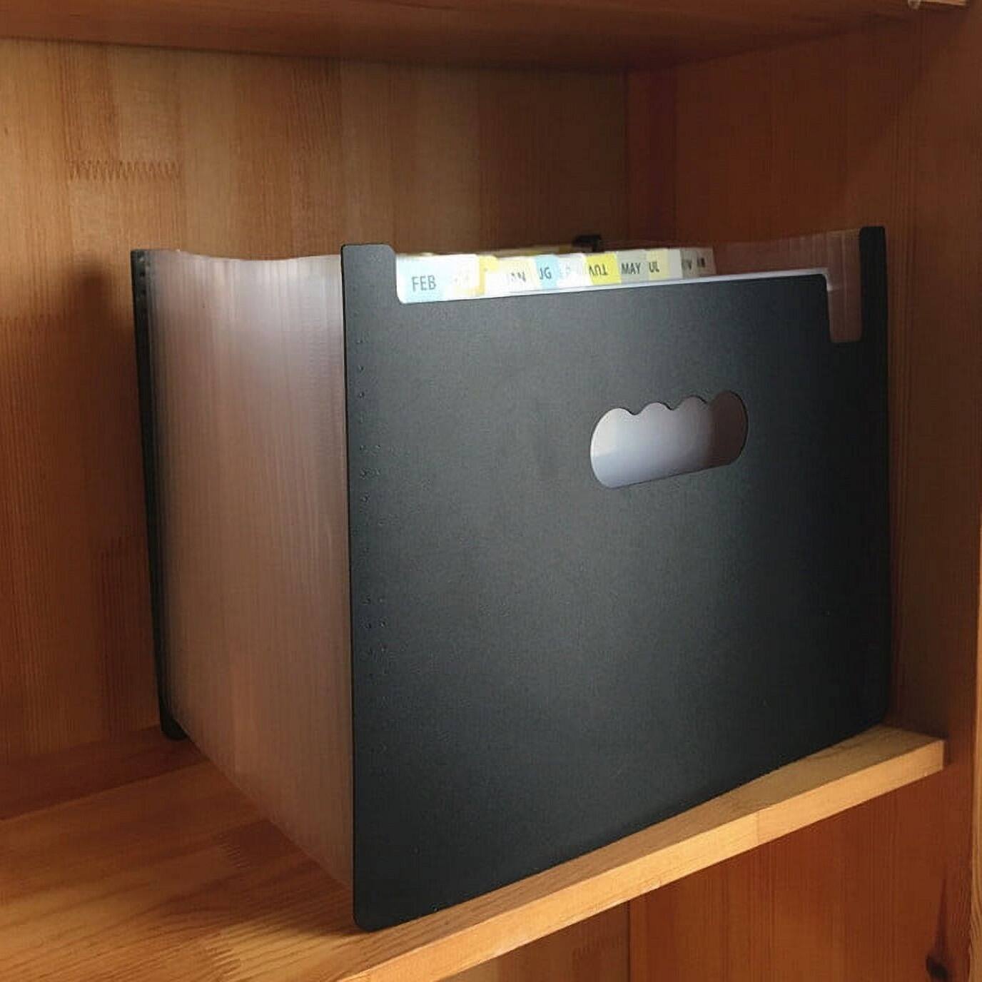 Shatex Expanding File Organizer High Capacity Plastic File Wallets