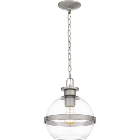 Cirillo 1-Light Brushed Nickel Mini Pendant - Brushed Nickel