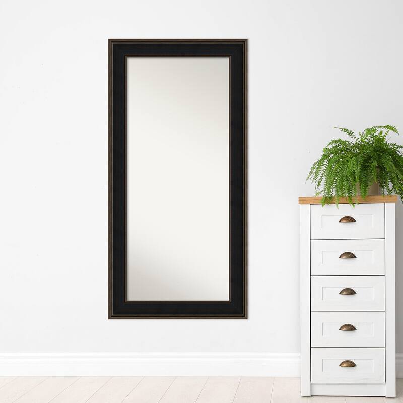 Wall Mirror Choose Your Custom Size-Oversized, Mezzanine Espresso Wood