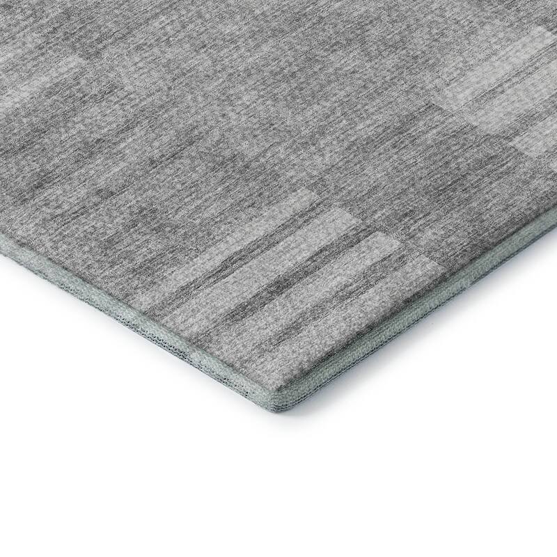 Premium Washable Super Soft Stripe Geo Mayfield Rug