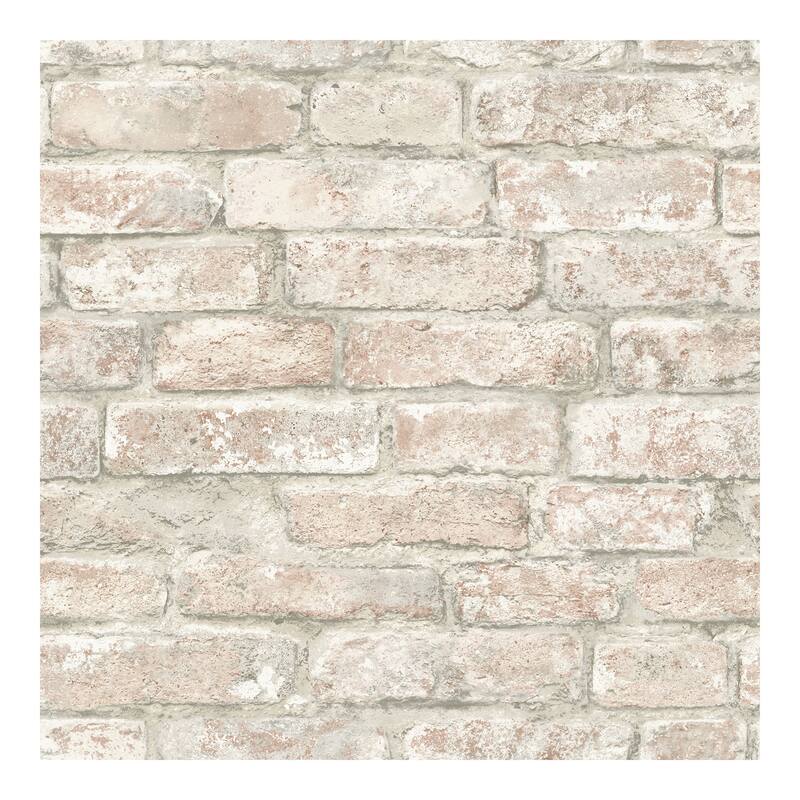 InHome White Washed Denver Brick Peel & Stick W - 198in x 20.5in x 0.025in