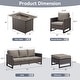 preview thumbnail 70 of 104, Gymojoy Outdoor Fire Pit Conversation Set, Patio Furniture with Cushions