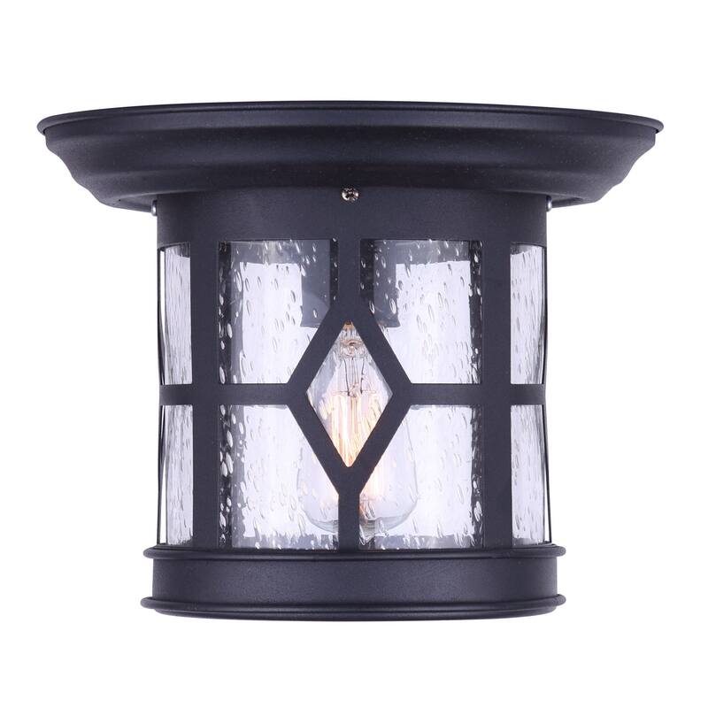 Canarm Atlanta Single Light 10" Wide Outdoor Flush Mount Lantern