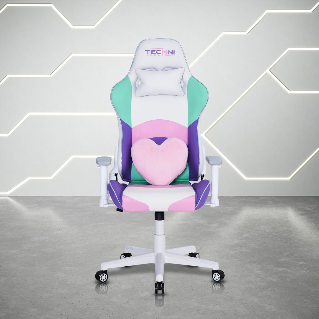 Ergonomic Office-PC Gaming Chair with 150° Recline, Memory Foam, Adjustable Armrests, and Lumbar Cushion