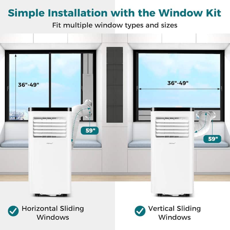 Costway 10000 BTU Portable Air Conditioner with Fan and Dehumidifier - See Details