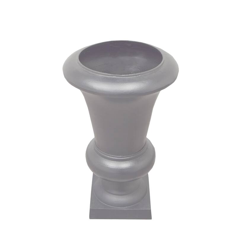 Ornate Round Cast Aluminum Metal 40-in Bird Bath and Planter Vase Combo