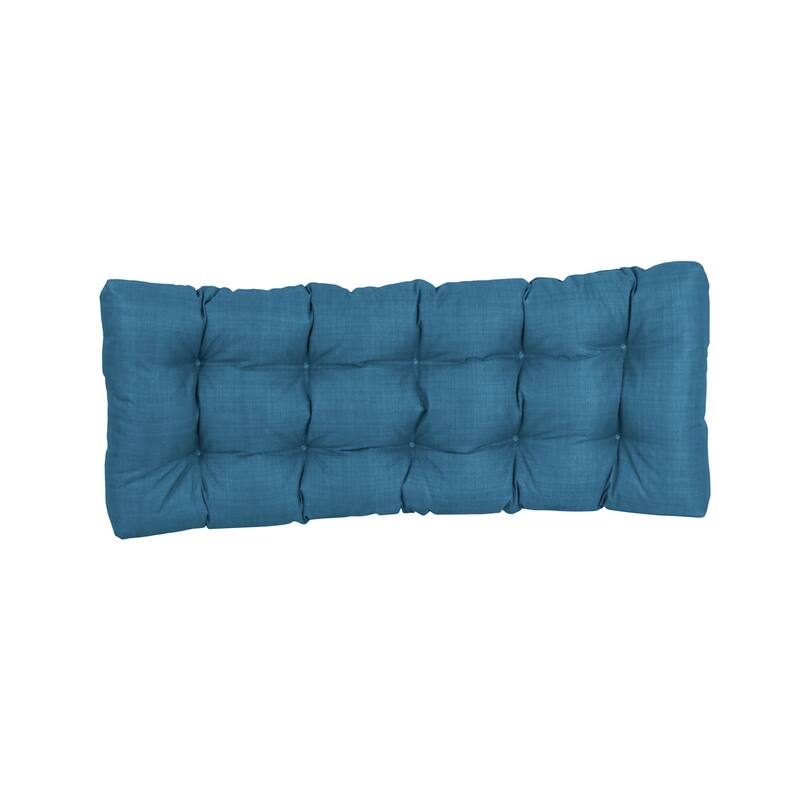 Tufted Indoor/Outdoor Bench Cushion (Multiple widths from 46 to 60 inch)