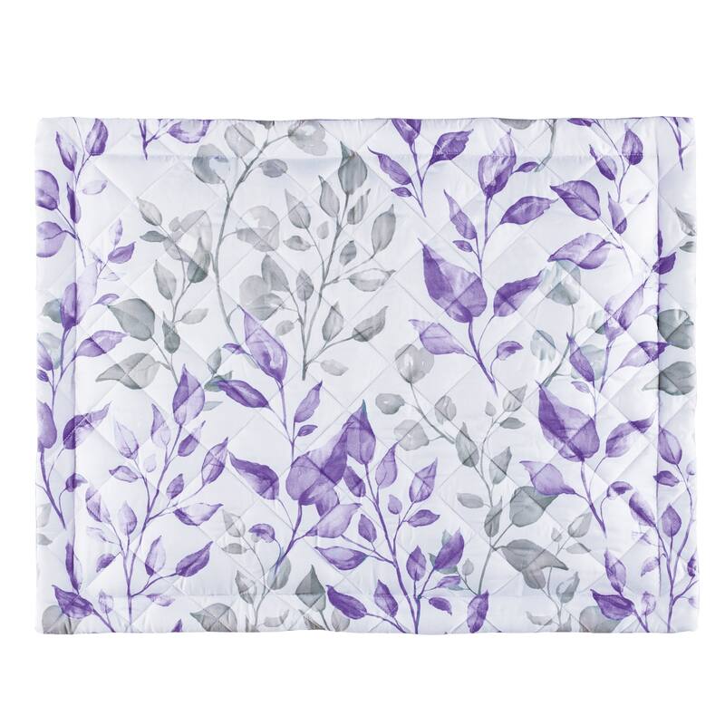 Scaling Leaves Design Cozy Quilted Pillow Sham