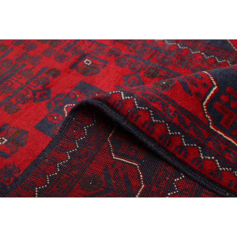 ECARPETGALLERY Hand-knotted Finest Khal Mohammadi Red Wool Rug - 2'9 x 9'6