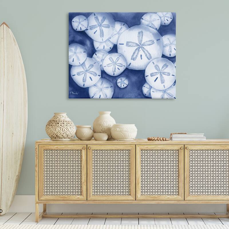 Stupell Watercolor Style Sand Dollars Canvas Wall Art Design By Paul Brent