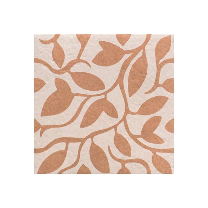 Verity Vine 8x8 Matte Porcelain Encaustic Tile - Floor, Wall, Backsplash