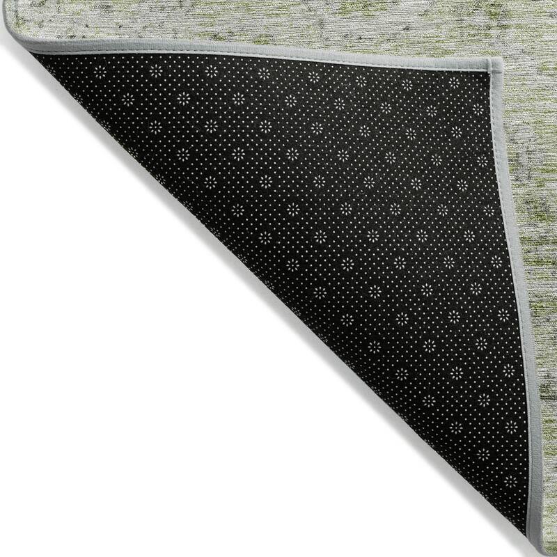 HomeRoots Damask Traditional Rectangle Outdoor Rug