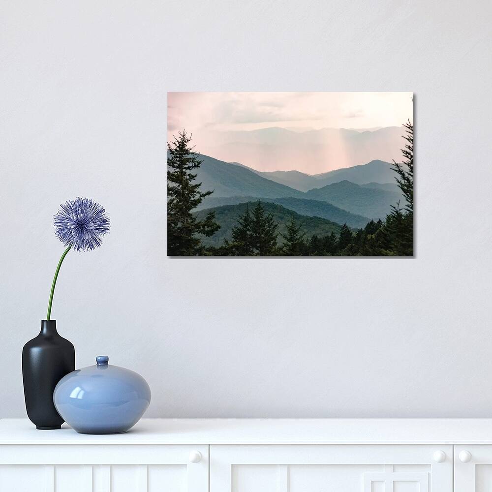 iCanvas "Smoky Mountain Pastel Sunset National Park Adventure" by Nature Magick Canvas Print