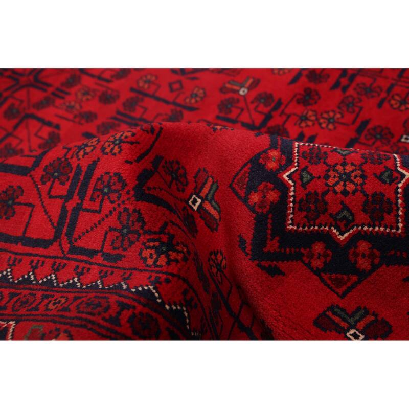 ECARPETGALLERY Hand-knotted Finest Khal Mohammadi Red Wool Rug - 3'11 x 6'7