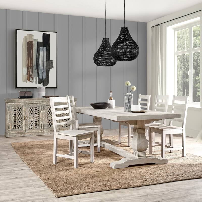 Quincy 94" Dining Table in Nordic Ivory Finish by Kosas Home