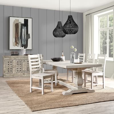 Quincy 94" Dining Table in Nordic Ivory Finish by Kosas Home