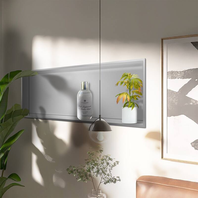 WIZ 24-inch W x 12-inch H x 4-inch D Stainless Steel Shower Niche