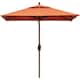 EliteShade Sunbrella 9-foot Patio Market Umbrella - 6x6ft Rust