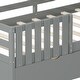 preview thumbnail 20 of 38, Twin Size House Bed Wood Kids Bed Frame with 2 Storage Drawers, Window and Guardrails for Bedroom, Easy Assembly