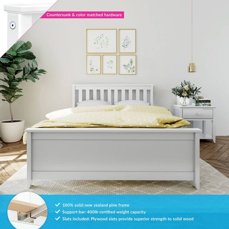 Max and Lily Full Size Platform Bed