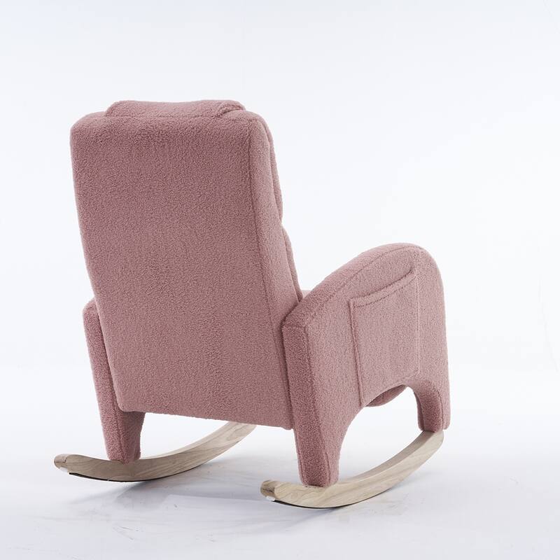 Accent Armchair Chair Rocking Chair With Adjustable Footrest
