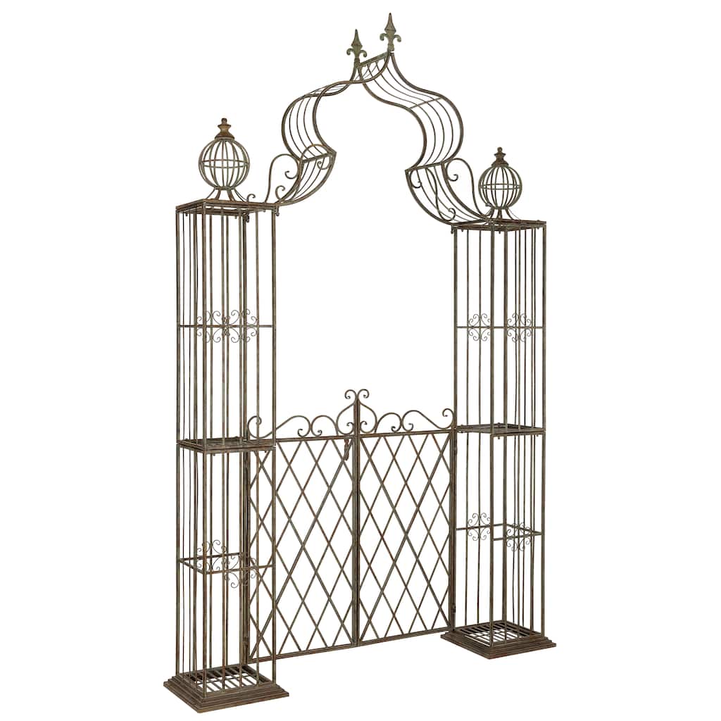 SAFAVIEH Sky Victorian Iron Outdoor Garden Arch Arbor