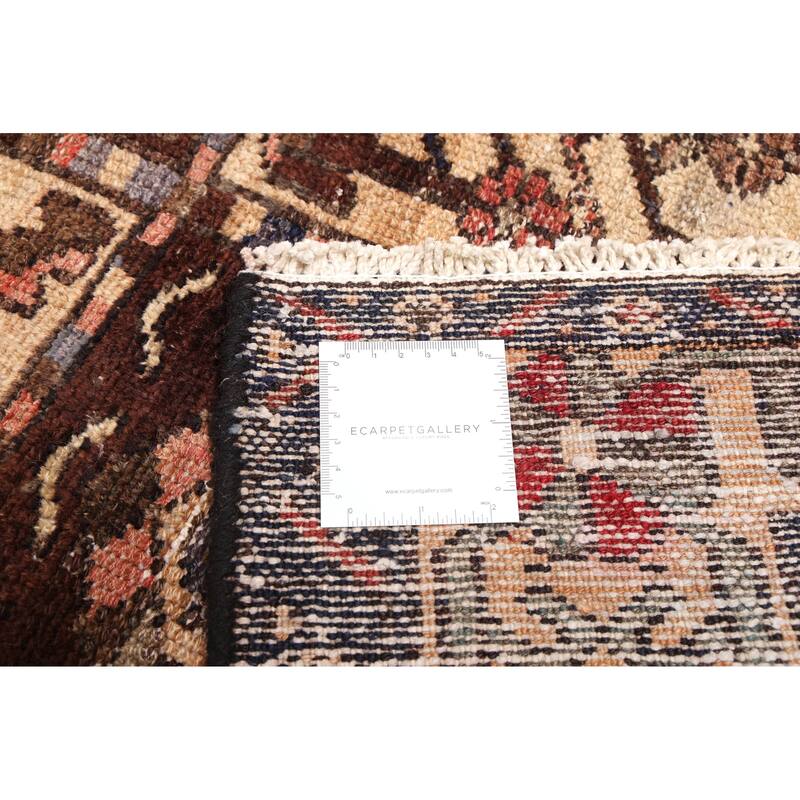 ECARPETGALLERY Hand-knotted Antalya Vintage Brown Wool Rug - 4'4 x 6'7
