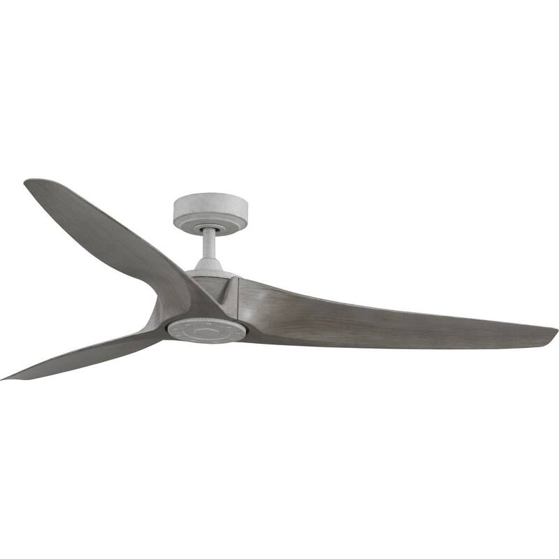 Manvel Collection 60 in. Three-Blade Cottage White Urban Industrial Ceiling Fan - 60 in x 60 in x 11.25 in - 60 in x 60 in x 11.25 in