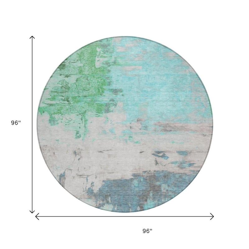 HomeRoots Abstract Transitional Rectangle Outdoor Rug