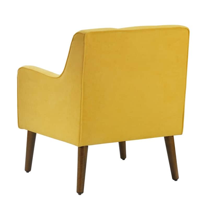 Ryder Mid Century Modern Woven Fabric Tufted Armchair