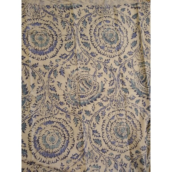 Top Product Reviews For Echo Design Kamala Blue Cotton Sateen