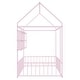 preview thumbnail 52 of 52, Metal House Bed Frame Kids Montessori Bed Floor Bed with Fence and Shelves for Kids Girls Boys