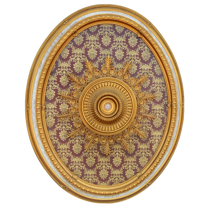 Blanco Oval Chandelier Ceiling Medallion 79 inches
