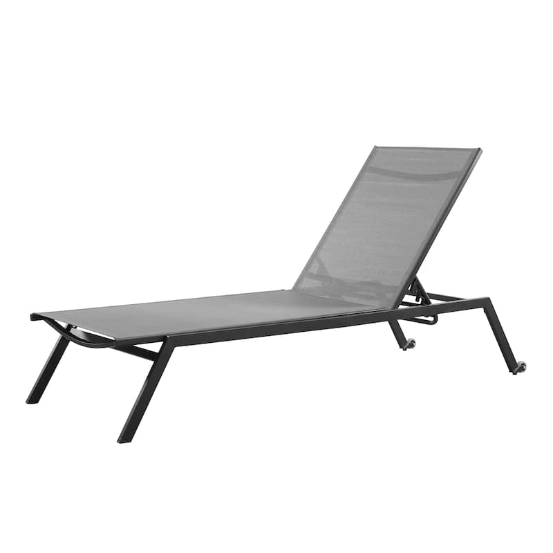 Corvus Torino Sling Fabric Reclining Outdoor Chaise Lounges (Set of 4)
