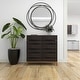 preview thumbnail 9 of 39, Contemporary Dark Brown Geometric Designed Wood Cabinet and Dresser Collection