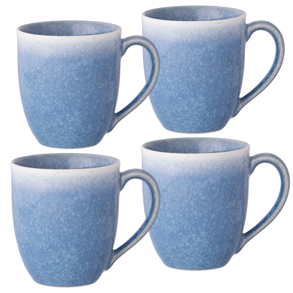 Colorwave Kiln Azure Set of 4 Mugs, 12 oz.