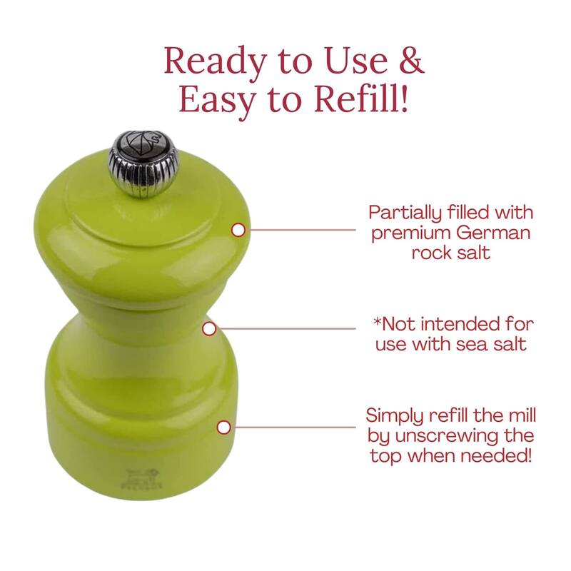 Peugeot Bistro Pepper and Salt Mill Set - 10cm - 4in.