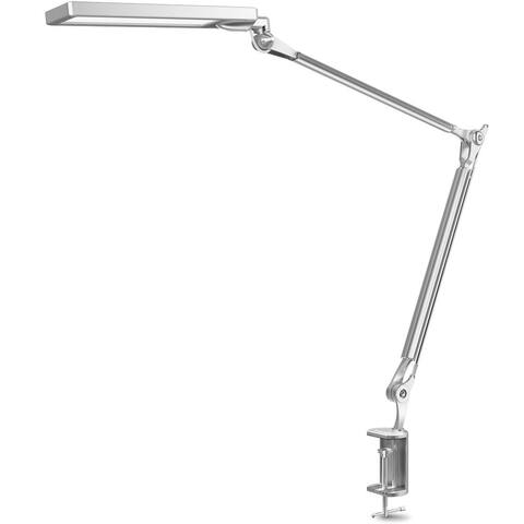 Metal LED Desk Lamp, Architect Swing Arm Lamp with Clamp, Eye-Care Drafting Task Lamp with 4 Color 6 Brightnss