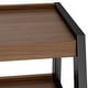 preview thumbnail 4 of 7, WYNDENHALL Hawkins 47.6 inch Wide Industrial TV Media Stand in WALNUT WOOD For TVs up to 50 inches - 20" D x 48" W x 26" H