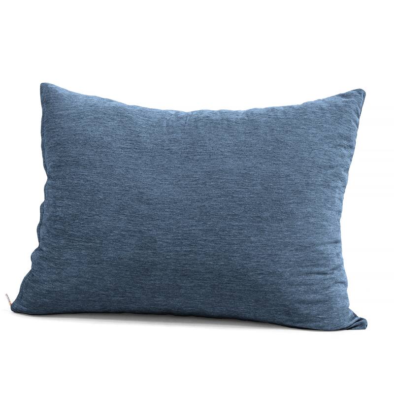 Jaxx 3.5-foot Chenille Floor Pillow Bean Bag Lounger - Navy