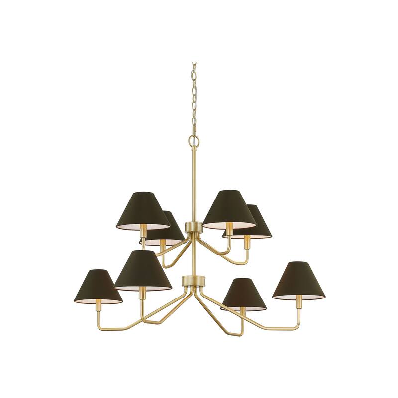 Highland 8-Light Chandelier, Gold