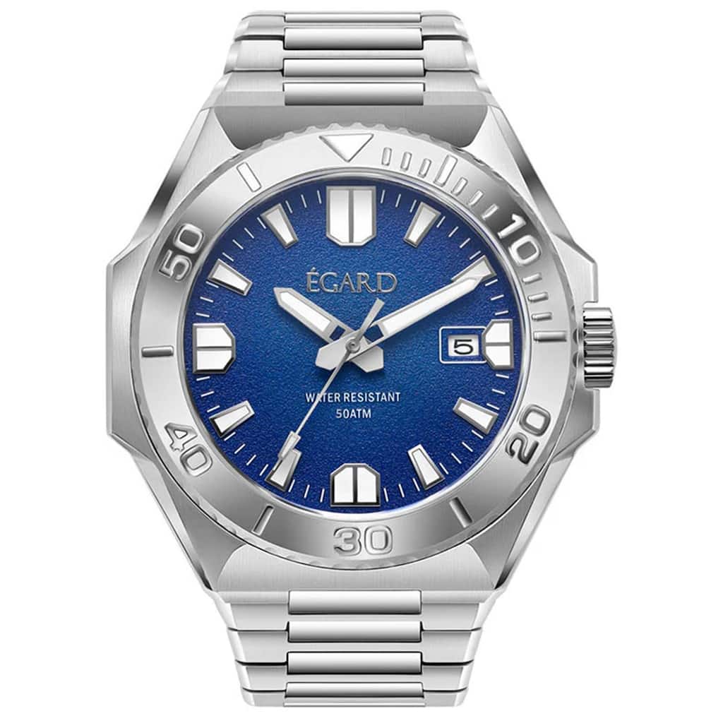 Egard Men's King Ocean Blue Dial Watch - WCH-5096-Q0M091 - 6 (36)